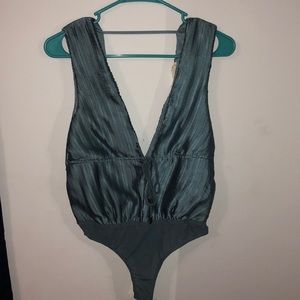 MOLLY GREEN BLUE BODYSUIT (NEVER WORN)